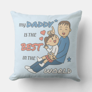 Cojín Decorativo Mi papá es el mejor día de papá rico