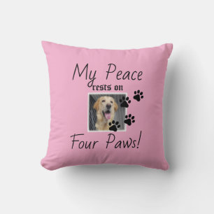 Cojín Decorativo Mi paz descansa en cuatro varas - dulce amante