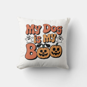 Cojín Decorativo Mi perro es mi Boo, profesor, educador divertido a