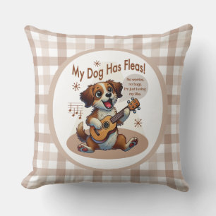 Cojín Decorativo Mi Perro Ha Huido De La Canción De Ajuste De Ukule