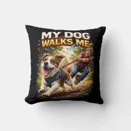 Cojín Decorativo Mi Perro Me Pasea