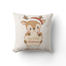 Mi primer bebé reno de Navidad personalizado