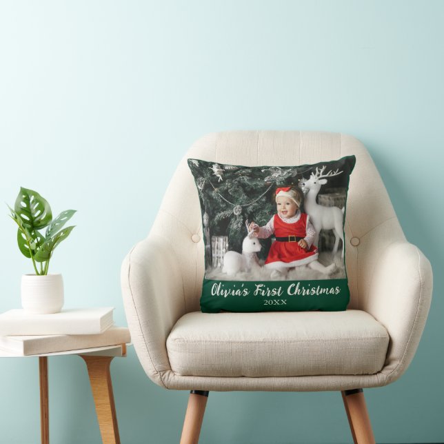 Cojín Decorativo Mi primer guión de Personalizado de Navidad para b (Silla)