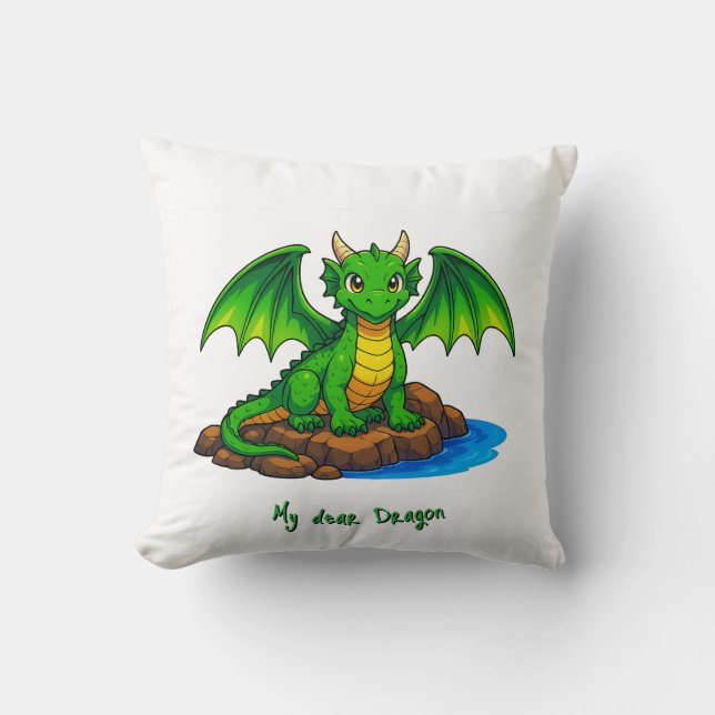 Cojín Decorativo Mi querido Dragón (Anverso)