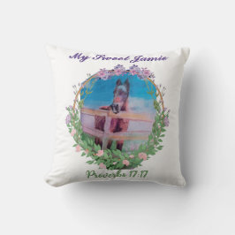 Cojín Decorativo Mi sudor Jamie, escritura