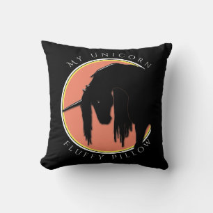 Cojín Decorativo Mi unicornio (amarillo/salmón)