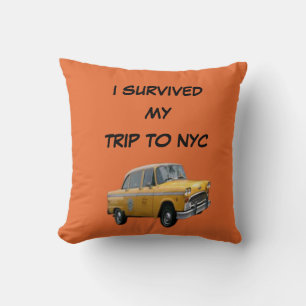 Cojín Decorativo Mi viaje a la camiseta de Nueva York