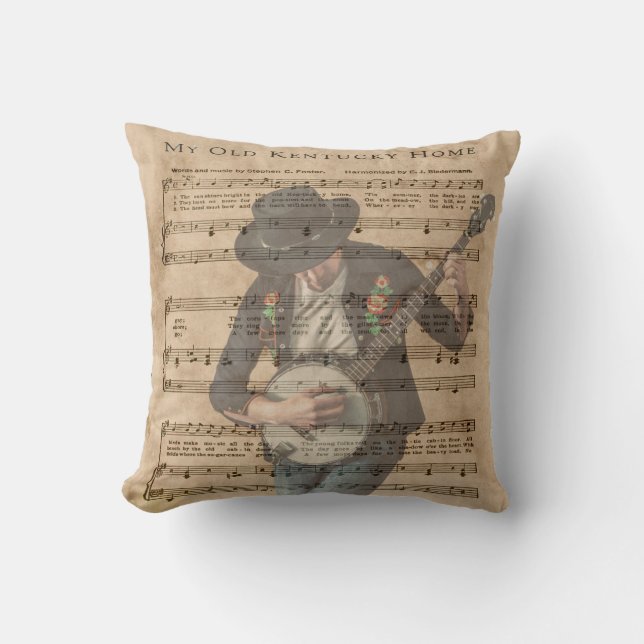 COJÍN DECORATIVO MI VIEJO HOGAR DE KENTUCKY (Anverso)