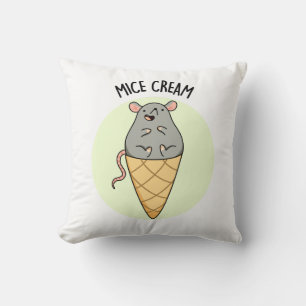 Cojín Decorativo Mice Cream Funny Ice Cream Pun