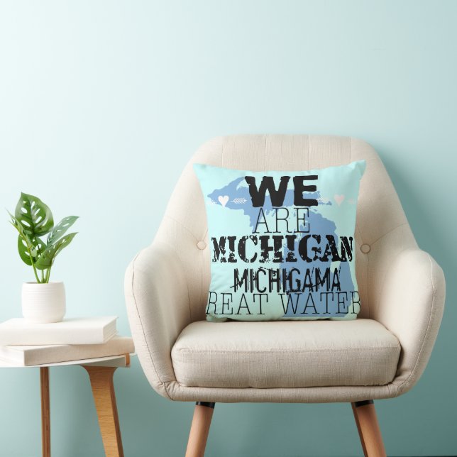 Cojín Decorativo Michigan Tribal Michigama Great Waters Up North (Silla)