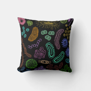 Cojín Decorativo Microbios