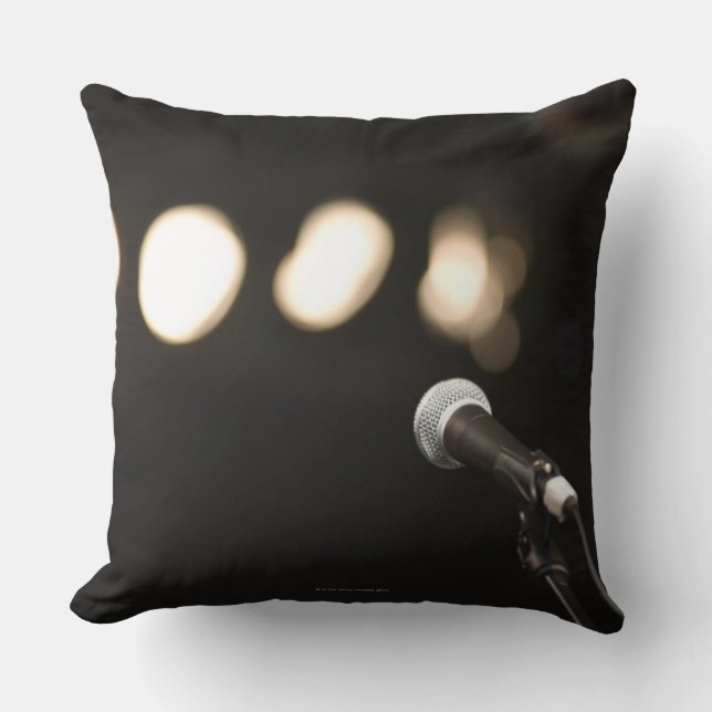 Cojín Decorativo Micrófono y proyectores (Anverso)