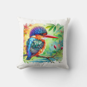 Cojín Decorativo Micronesian kingfisher 030724AREF108 - Watercolor