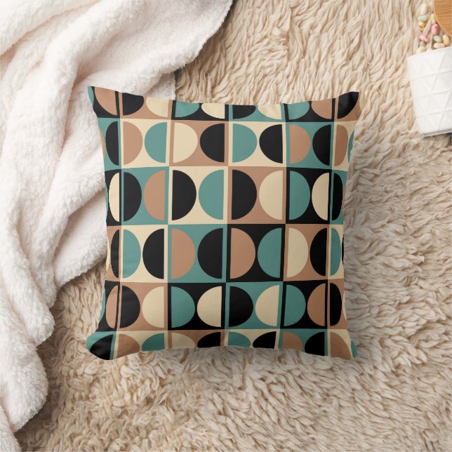 Cojín Decorativo Mid Century Modern Geometric Abstract Pattern (Manta)