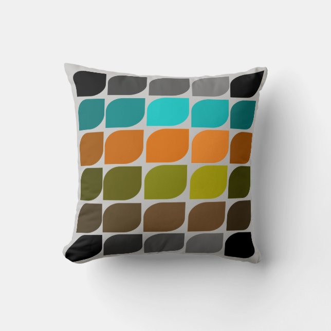 Cojín Decorativo Mid-Century Modern Inspired Pillow #34 (Anverso)