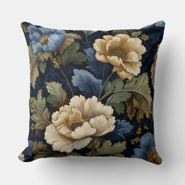 Cojín Decorativo Midnight Botanica Elegance (Anverso)