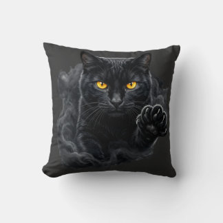 Cojín Decorativo Midnight Gaze Black Cat Pillow