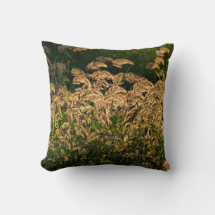 Cojín Decorativo Mijo Silvestre (Panicum Sp.) Creciendo En Humedal