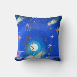 Cojín Decorativo Mikitiez galaxia aquario brillo de verano 