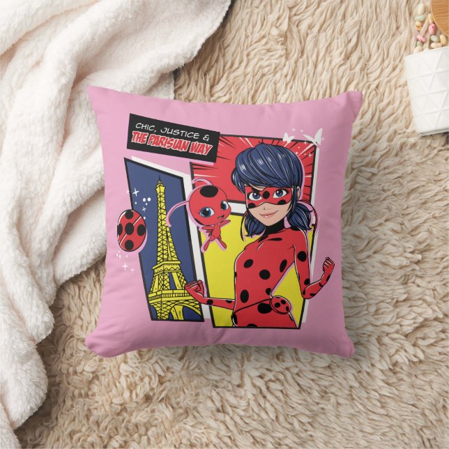 Cojín Decorativo Milagroso Comic Ladybug Parisian Way (Manta)