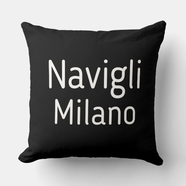 Cojín Decorativo Milano Italien Navigli T-Shirt (Anverso)
