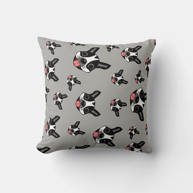 Cojín Decorativo Milo El Boston Terrier (Anverso)
