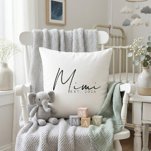 Cojín Decorativo Mimi Neutral EST Año Recuerdo Familia Letra