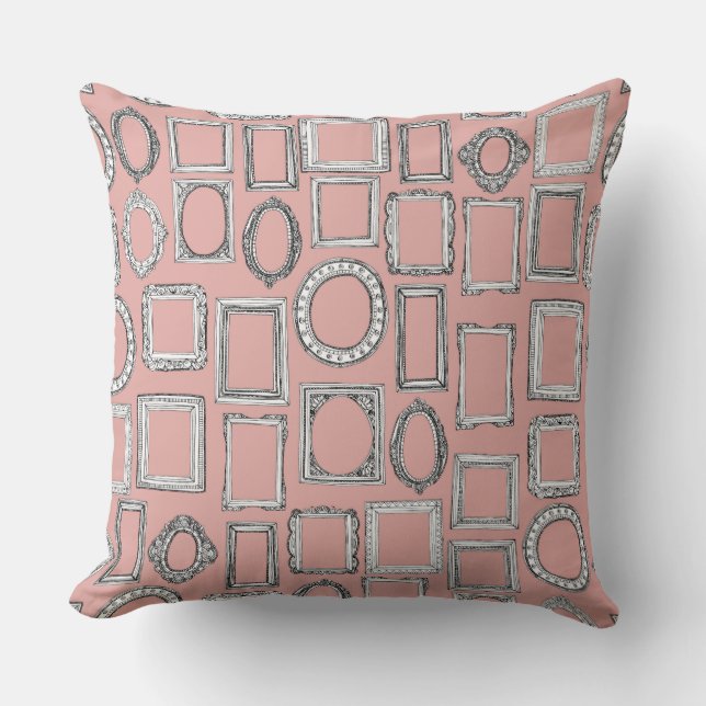 Cojín Decorativo mimosa de marcos de imagen (Anverso)