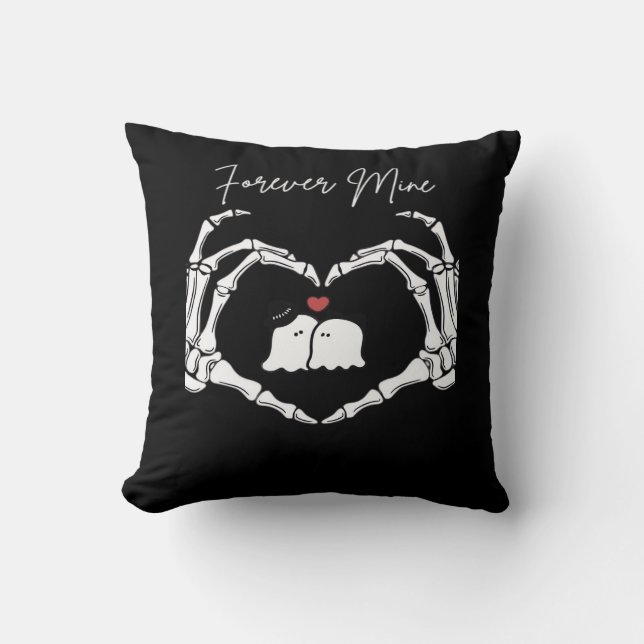 Cojín Decorativo Mina, Día de San Valentín Clásico - Skeleton Hands (Anverso)
