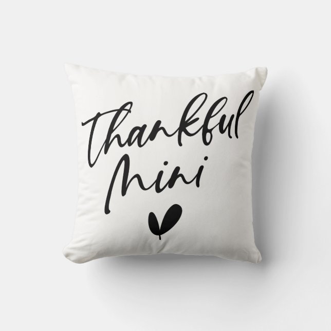 Cojín Decorativo Mini agradecido (Anverso)