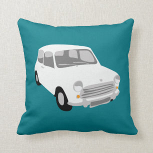 Cojín Decorativo Mini amortiguador blanco del coche por Rupert y la