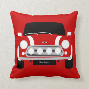 Cojín Decorativo Mini auto original rojo clásico