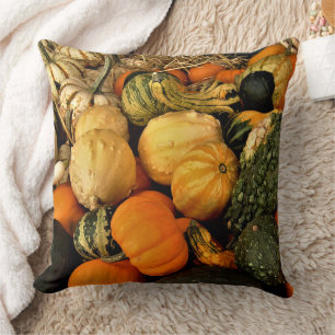 Cojín Decorativo Mini Calabazas Y Fotografía De Caída De Gourds