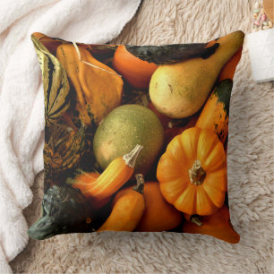 Cojín Decorativo Mini Calabazas Y Gourds Variación Fall Foto 2