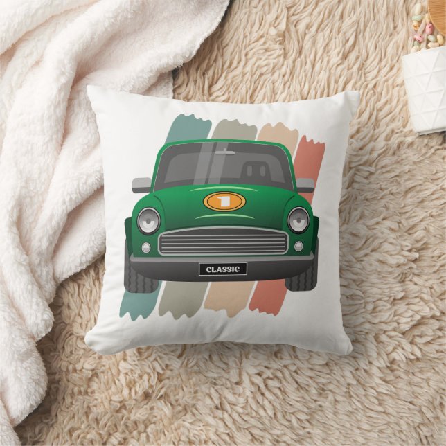 Cojín Decorativo Mini coche verde (Manta)