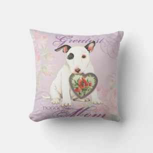 Cojín Decorativo Miniatura Bull Terrier Heart Mom