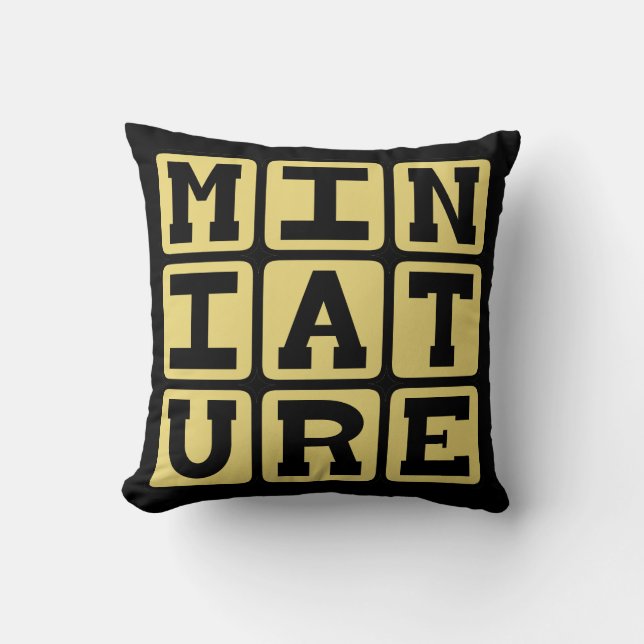 Cojín Decorativo Miniatura, pequeño coleccionable (Anverso)