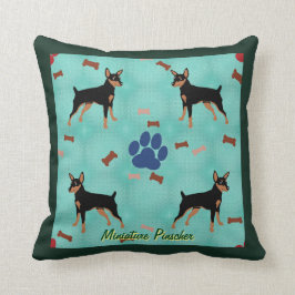 Cojín Decorativo Miniatura personalizado Pinscher