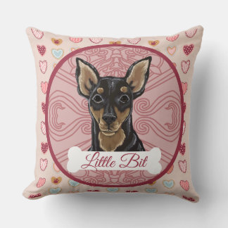 Cojín Decorativo Miniature Pinscher Personalize Pillow