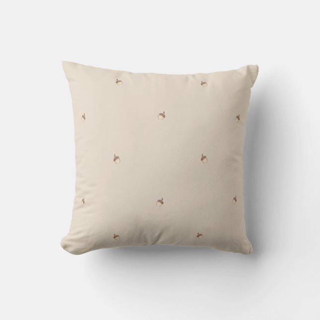 Cojín Decorativo Minimal Acorn Pattern Pillow  (Anverso)