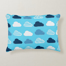 Cojín Decorativo Minimal Clouds Pattern – Blue Sky Vibes