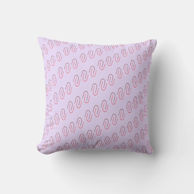 Cojín Decorativo Minimal Geometric Abstract Line Pattern (Anverso)
