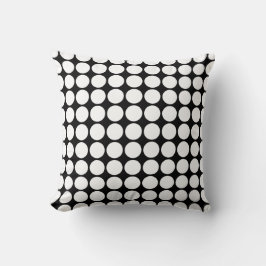 Cojín Decorativo Minimal White Dots on Solid Black Background