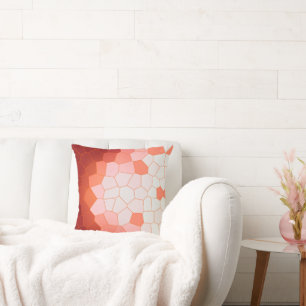 Cojín Decorativo Minimalismo abstracto Art Coral Células blancas ro