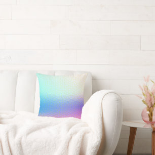 Cojín Decorativo Minimalismo abstracto arte morado rosa azul