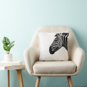 Cojín Decorativo Minimalismo monocromático cebra