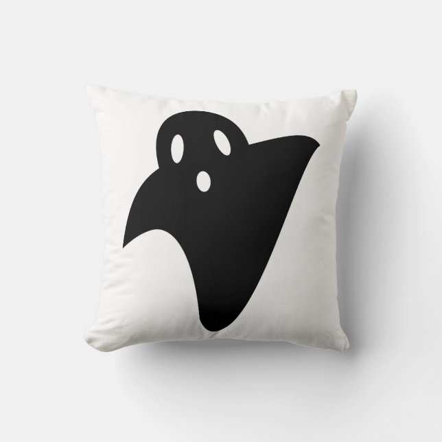 Cojín Decorativo Minimalist cute ghost  (Anverso)