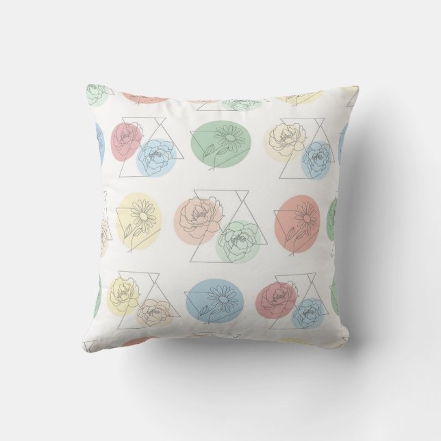 Cojín Decorativo Minimalist Floral Pillow (Reverso)
