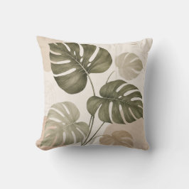 Cojín Decorativo Minimalist Monstera Leaf Cushion