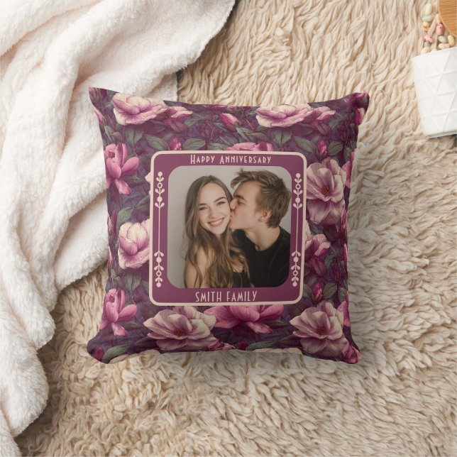 Cojín Decorativo Minimalist Parents 1St Anniversary Throw Pillow  (Manta)